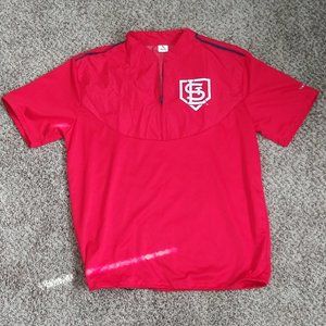 St Louis Cardinals MLB Unisex 1/4 Zip Windbreaker Size XL
